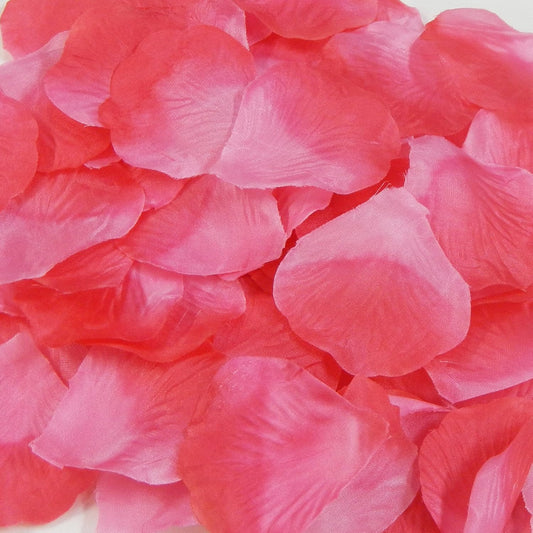 1000 Silk Rose Petals for Wedding Flower Bridal Decoration Girl's Baskets Party, Etc 40 Color to Choose (21 Gradient Peach)