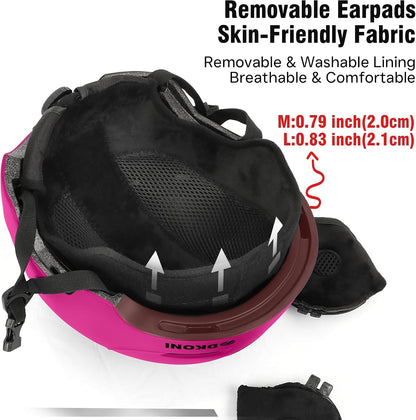 DKONI Ski Helmet for Adults Snowboard Helmet Men Women Youth Certified Snow Sports Helmet for Skiing Snowboarding