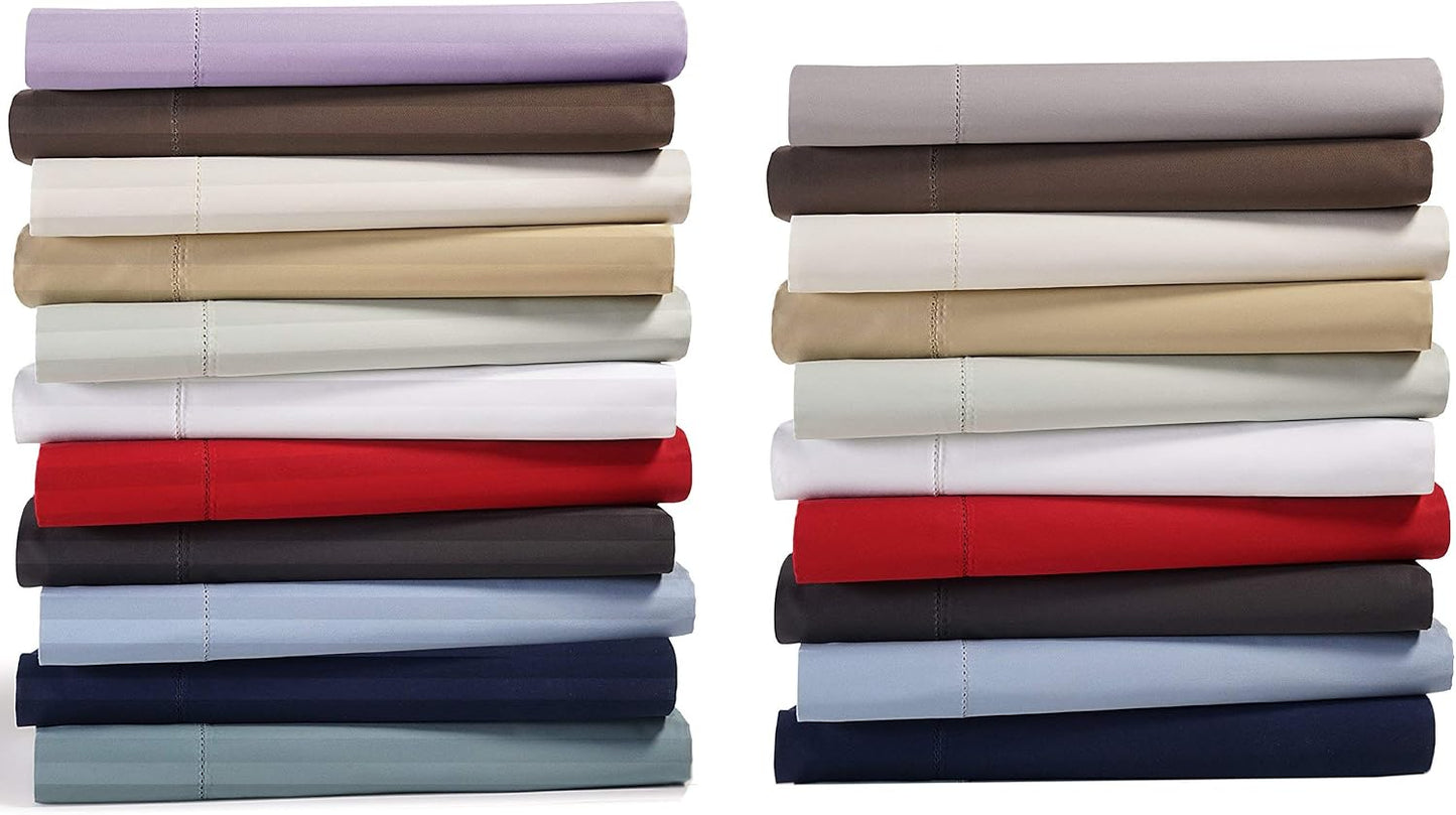 King Size Sheets Luxury Soft 100% Egyptian Cotton Sheet Set for King Size (76x80) Mattress Peach Color 550 Thread Count Deep Pocket Fits 14-16 Inches (Pattern : Solid)