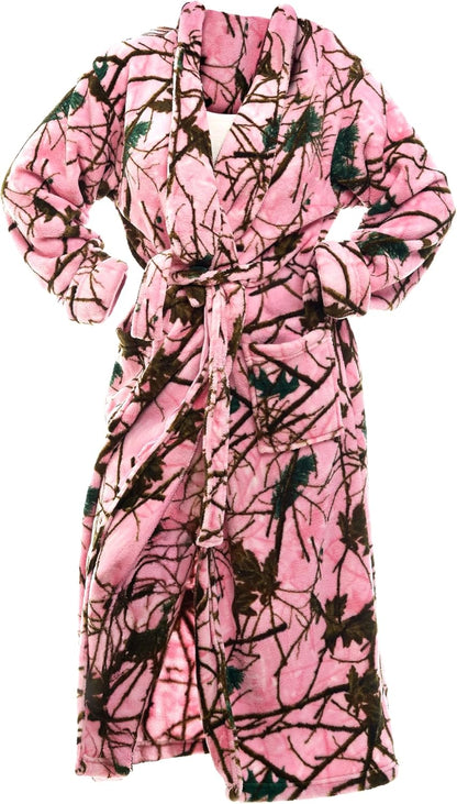 TrailCrest by Treel Camo Polar Fleece Bathrobes
