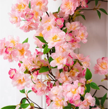 Nearly Natural 30in. Artificial Pink Cherry Blossom Wreath