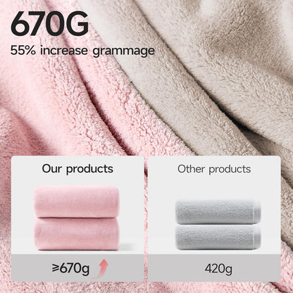 REDKISS 6 Piece Towel Set - Oversized Bath Sheets (70 x35 in), 670GSM Ultra Soft & Highly Absorbent, Quick Dry Pink Bath Towel Sets for Bathroom, Spa, Hotel, Gym