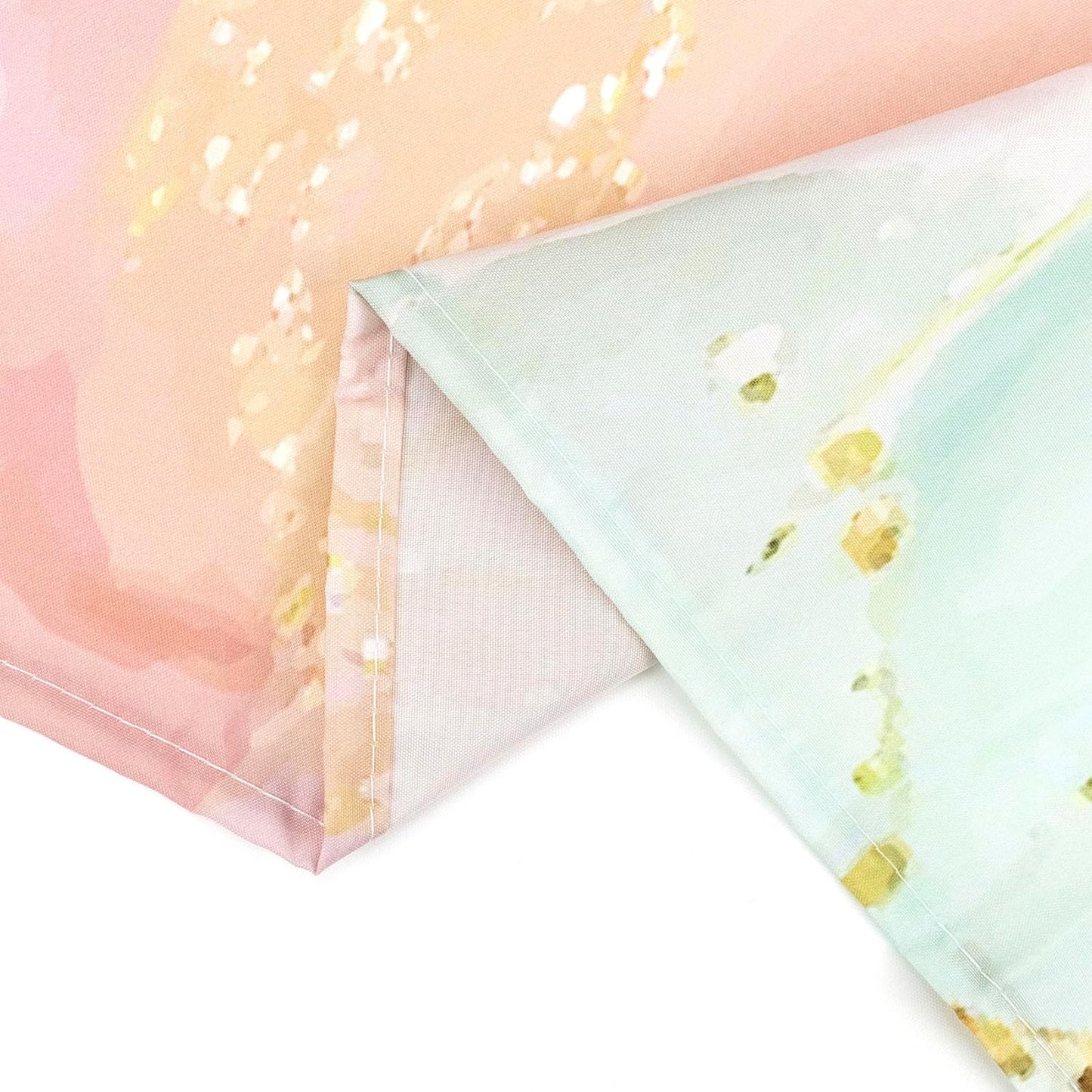 HVEST Pink Marble Shower Curtain for Bathroom,Turquoise Marble Luxury Shower Curtain with Hooks,Modern White and Gold Abstract Bathroom Shower Curtain Set Bathroom Decor,72L X 60W inches