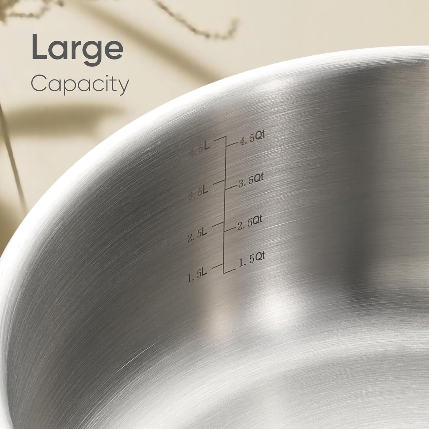 CAROTE 6QT Fully-Clad 3-Ply Stainless Steel Stockpot with Lid Small Kitchen Pot,Outer Ceramic Layer,Even Heating, Fits all stoves,Oven & Dishwasher Safe,Stay Cool Handle,Pink (PFAS/PFOA/PFOS Free)