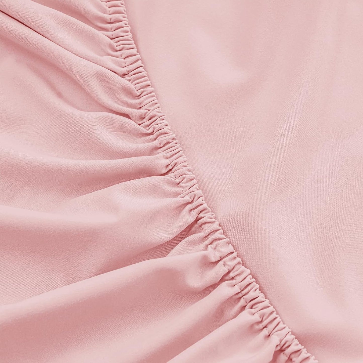 Twin Size 4 Piece Sheet Set - Hotel Luxury Bedding for Twin Size Bed - Soft and Breathable Bed Sheets Set - Deep Pocket Sheets,Wrinkle & Fade Resistant(Twin, Baby Pink)