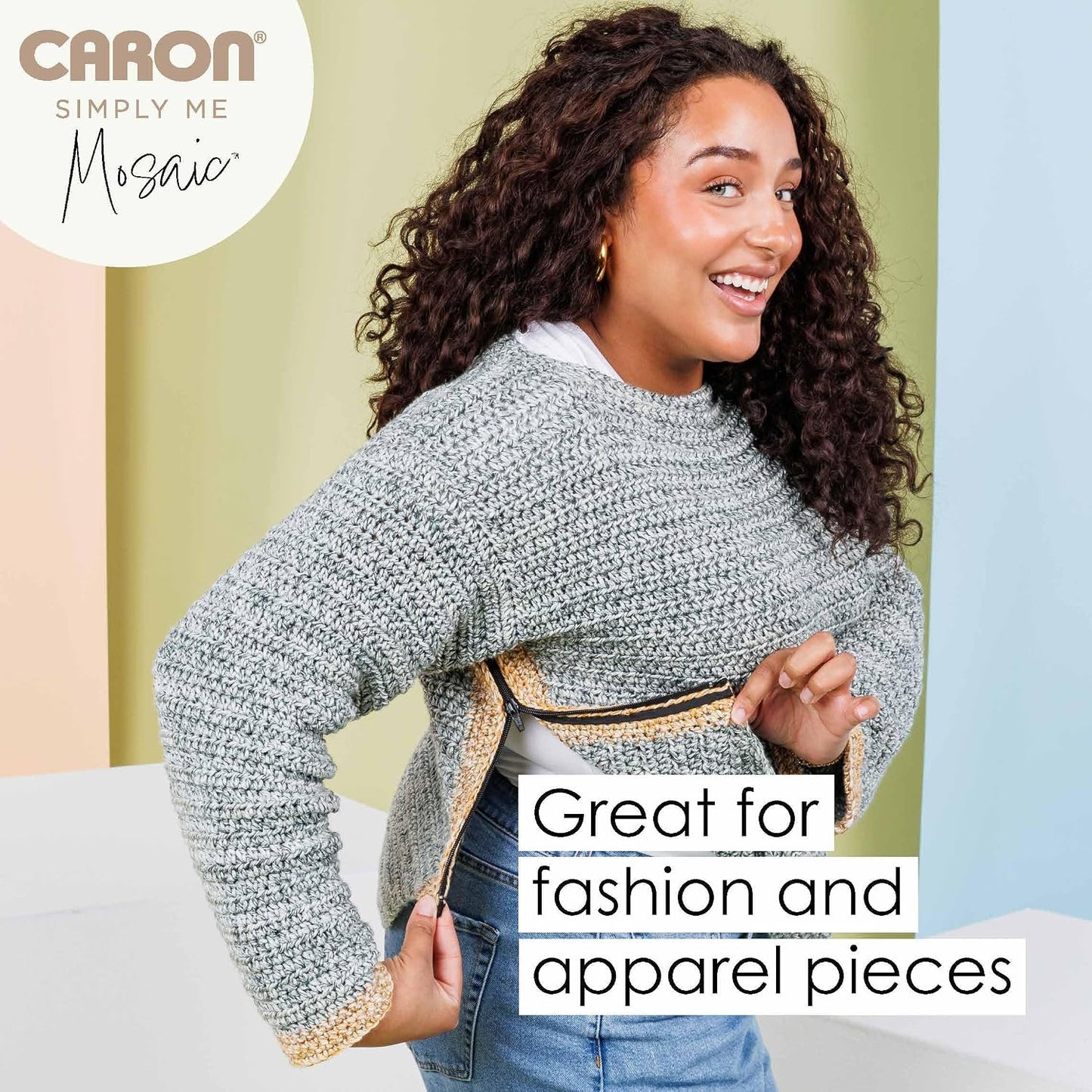 Caron Simply Me Merino Peach Earth Yarn - 3 Pack of 100g/3.5oz - 50% Acrylic, 50% Merino Wool - #3 DK (Light) - 215 Yards - Knitting/Crochet
