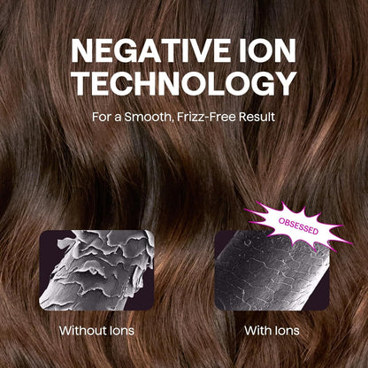 Hair Dryer, Wavytalk Turblow Pro Fast Drying Blow Dryer with Diffuser, High Speed Hair Dryer with 110,000 RPM, Pro Negative Ions for Reduces Damage, Frizz Smoothing, 3 Speeds & 3 Temps, Pink