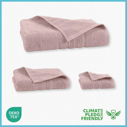 Martex 6-Piece Towel Set – Ultimate Performance – 100% Cotton – 2 Bath Towels – 2 Hand Towels – 2 Wash Cloths – Versatile – Low-Linting – Supersoft & Absorbent Bathroom Set – Easy Care – Crystal Pink
