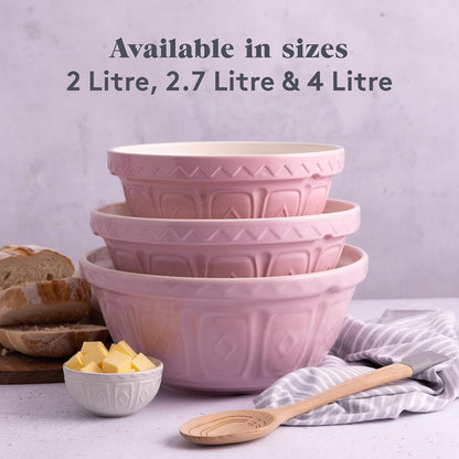 Mason Cash | Color Mix S18 Powder Pink Mixing Bowl - 2.85 Quart