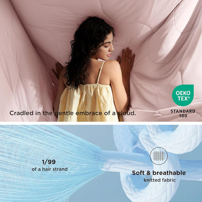 Bedsure Cooling Blankets for Hot Sleepers - Cooling Comforter, Cold Summer Blanket Twin Size for Bed, Ice Breathable and Lightweight Gift for Night Sweats, Pink, 60x80 Inches