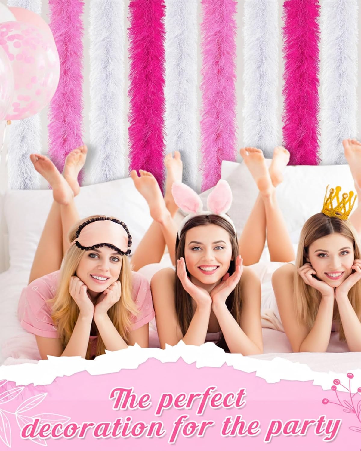 Jexine Feather Boas Bulk Artificial Fluffy Boas Decor for Wedding Costume Dress Tea Party Supplies