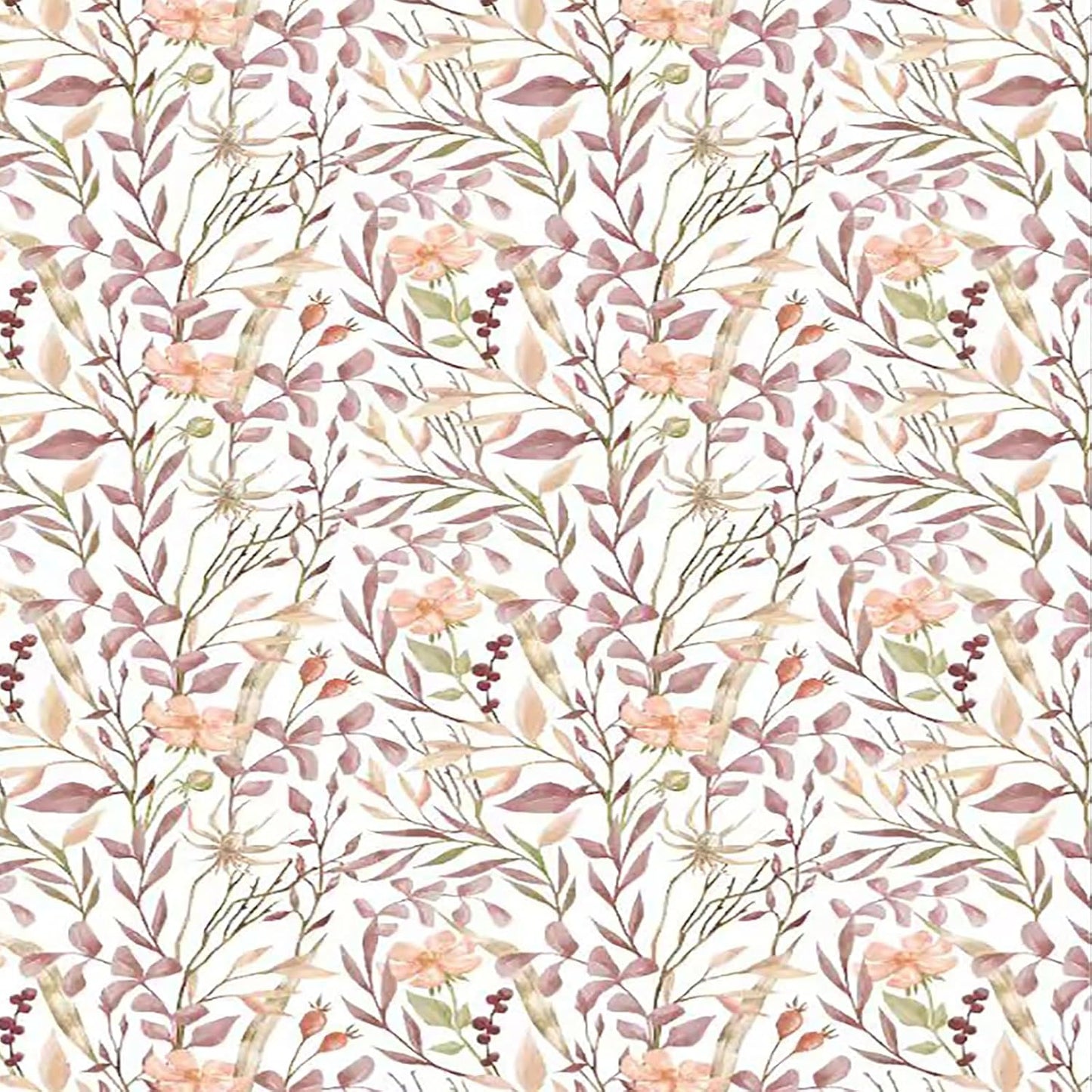 Floral Linen Texture Tablecloth, 60 x 60 Inch, Watercolor Print | Stain & Spill Resistant, Wrinkle Resistant, Reinforced Hem Stitching, Washable Polyester, Fade Resistant Print