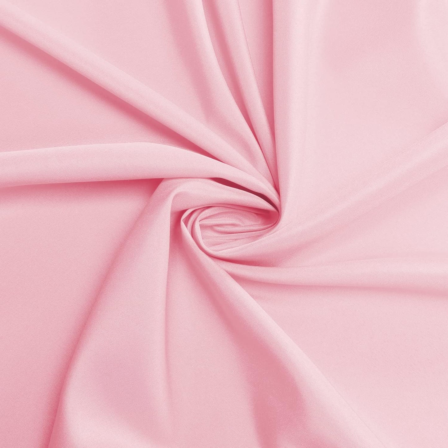 sancua 60 Inch Round Tablecloth (Fits 20-48 Inch Tables), Water Resistant Spill Proof Washable Polyester Table Cloth Decorative Fabric Table Cover for Dining, Buffet Parties and Camping, Pink