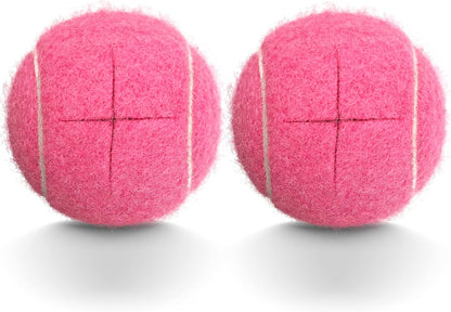 2PCS Precut Tennis Balls for Walkers, Heavy Duty Long Lasting Glide Balls - Precut for Easy Installation, Universal Felt Pads for Walker Legs & Furniture, Floor Protectors