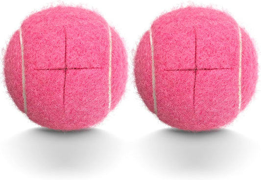 2PCS Precut Tennis Balls for Walkers, Heavy Duty Long Lasting Glide Balls - Precut for Easy Installation, Universal Felt Pads for Walker Legs & Furniture, Floor Protectors