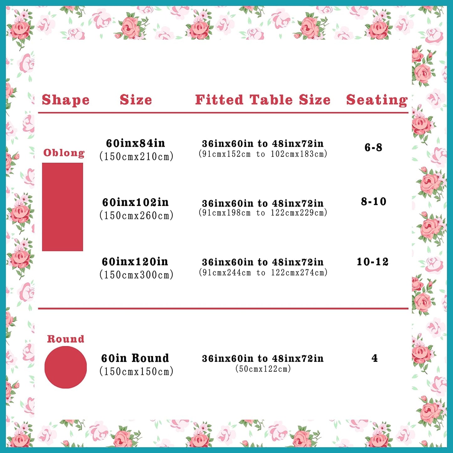 Rectangle Tablecloth - 60 x 102 Inch Pink Pioneer Design Rustic Tablecloth Classic French Country Printed Table Cover Farmhouse Decoration, Suitable for Home, Kitchen Dining