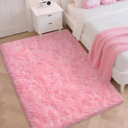 Pink Rugs for Bedroom Girls：ZJYeRug 4x6 Soft Shaggy Fluffy Area Rug Washable Non-Slip Fuzzy Plush Thick Small Rugs for Living Room，No Shedding Cute Indoor Carpet for Kid Nursey Dorm Home Decor