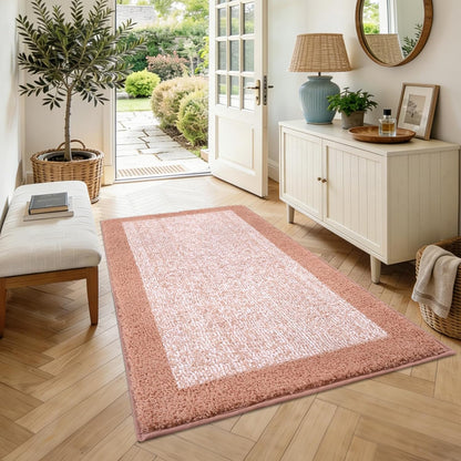 48x32 Large Bathroom Rugs Washable Non Slip, Pink Bath Mat for Bathroom Floor Tub, Soft Absorbent Quick Dry Mats for Shower, Bathtub,Home Decor
