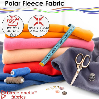 Barcelonetta | Fleece Fabric | Blanket Fabric | 36"X60" | Polar Fleece | Soft, Plush, Anti-Pill | Poncho, Pillow Cover, PJ Pants, Cushion, Liners, Eye Mask (Pink, 1 Yard)