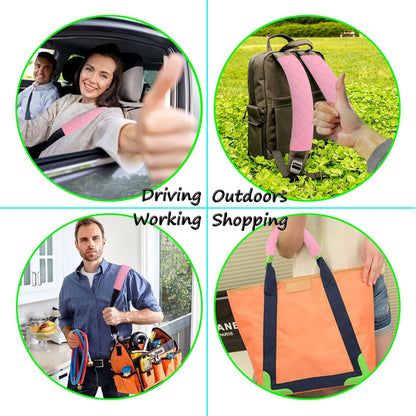 Car Seat Belt Cover Pad, 5 Pack, Seatbelt Covers for Car Accessories, Soft Material, Car Seat Strap Pads, Pink 10.63 inches, Applicable for All Vehicles, Comfort for Neck Shoulders (5-Pink)