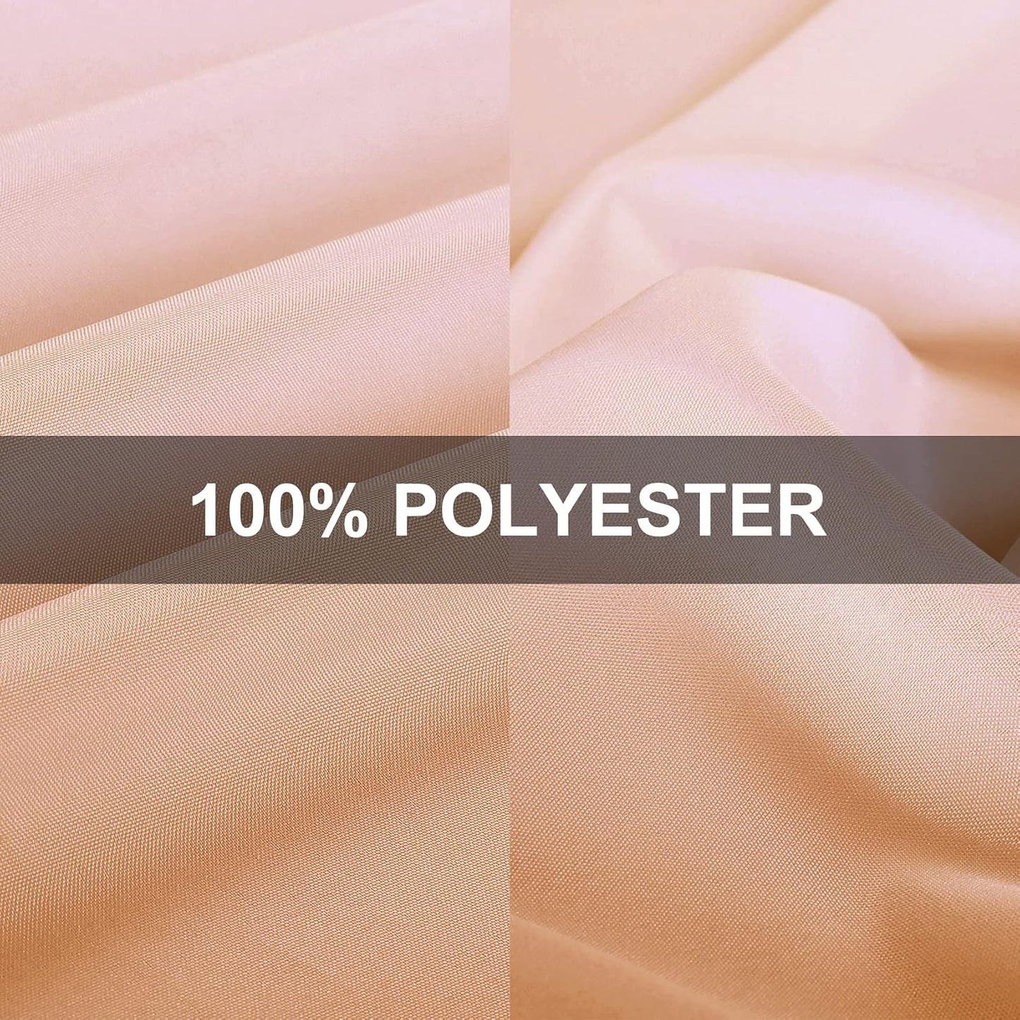 132 Inch Stain and Wrinkle Resistant Washable Polyester Table Cloth, Decorative Table Cloth for Dining Table, Buffet Parties and Wedding, Dusty Pink