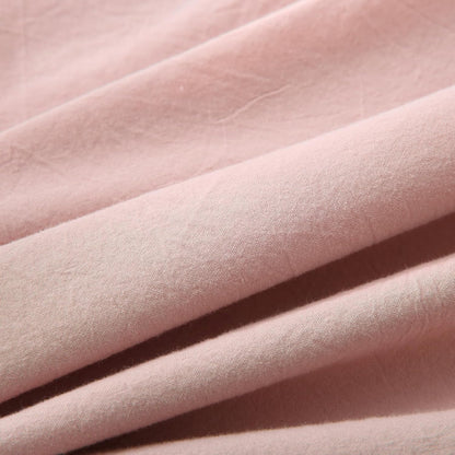 Mywinlle Ruffle Pillowcases Farmhouse Dusty Rose Throw Pillow Covers for Couch,Washed Cotton Vintage Pillow Shams for Bed, Sofa, Living Room -20"x20"