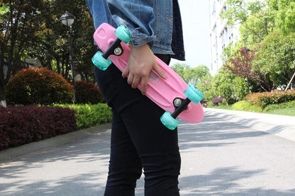 17inchX5inch Completed Skateboard Mini Cruiser Board with High Bounce PU Wheel