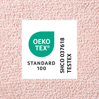 TOWN & COUNTRY EVERYDAY Ultra Plush Solid Tufted Toilet Lid Cover, Soft and Absorbent, Non-Slip Cover, Machine Washable, Blush, 18"x19"