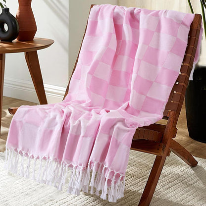 Extra Large Turkish Beach Towel Picnic Camping Mat Throw Blanket Oversized Quick Dry Lightweight Absorbent Hiking Essentials Pool Accessories Gym Gift Yoga Must Haves Travel Gadgets Stuff Pink