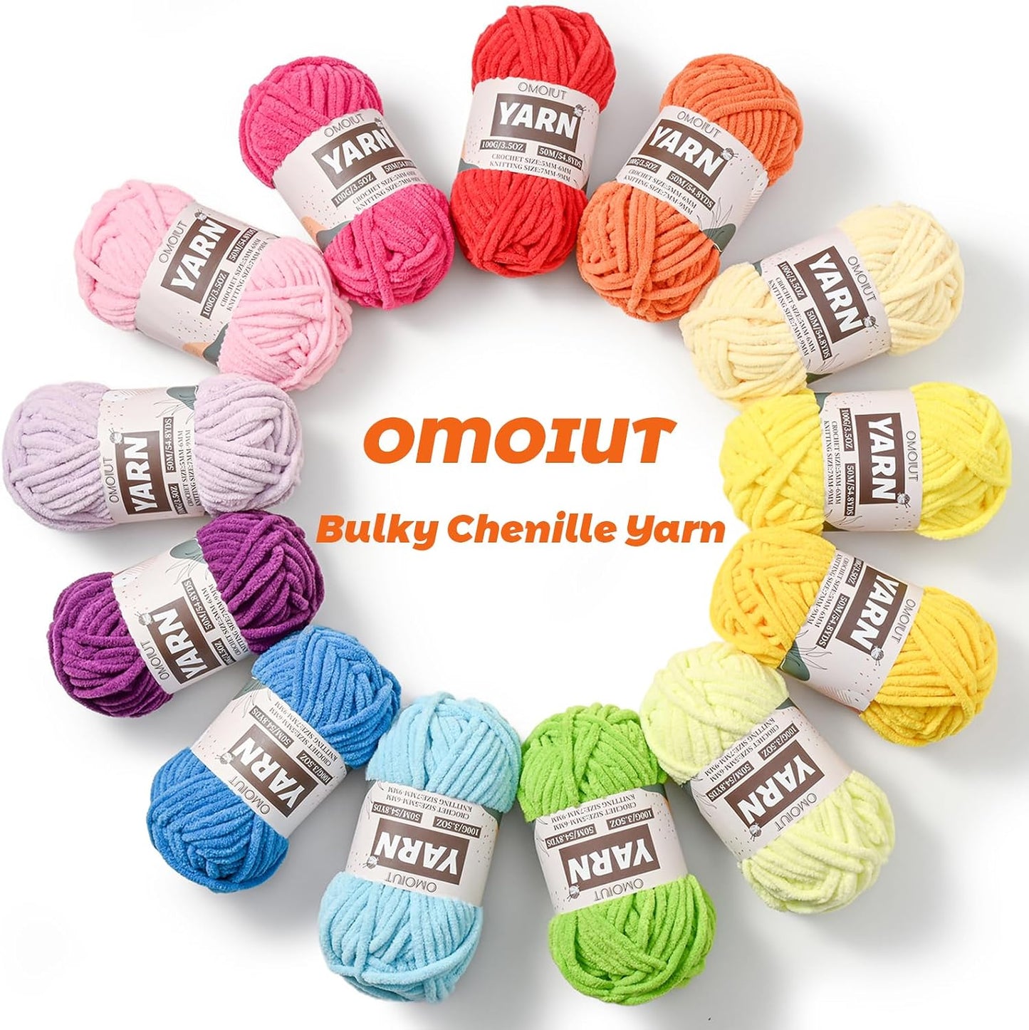 3 Pack Dark Pink Fluffy Chunky Chenille Crochet Yarn, Baby Yarn for Crocheting Soft Blanket, Bulky Velvet Yarn (100g/54.8yds Each), Plush Amigurumi Yarn for Knitting Crafts, Scarves, Puzzle