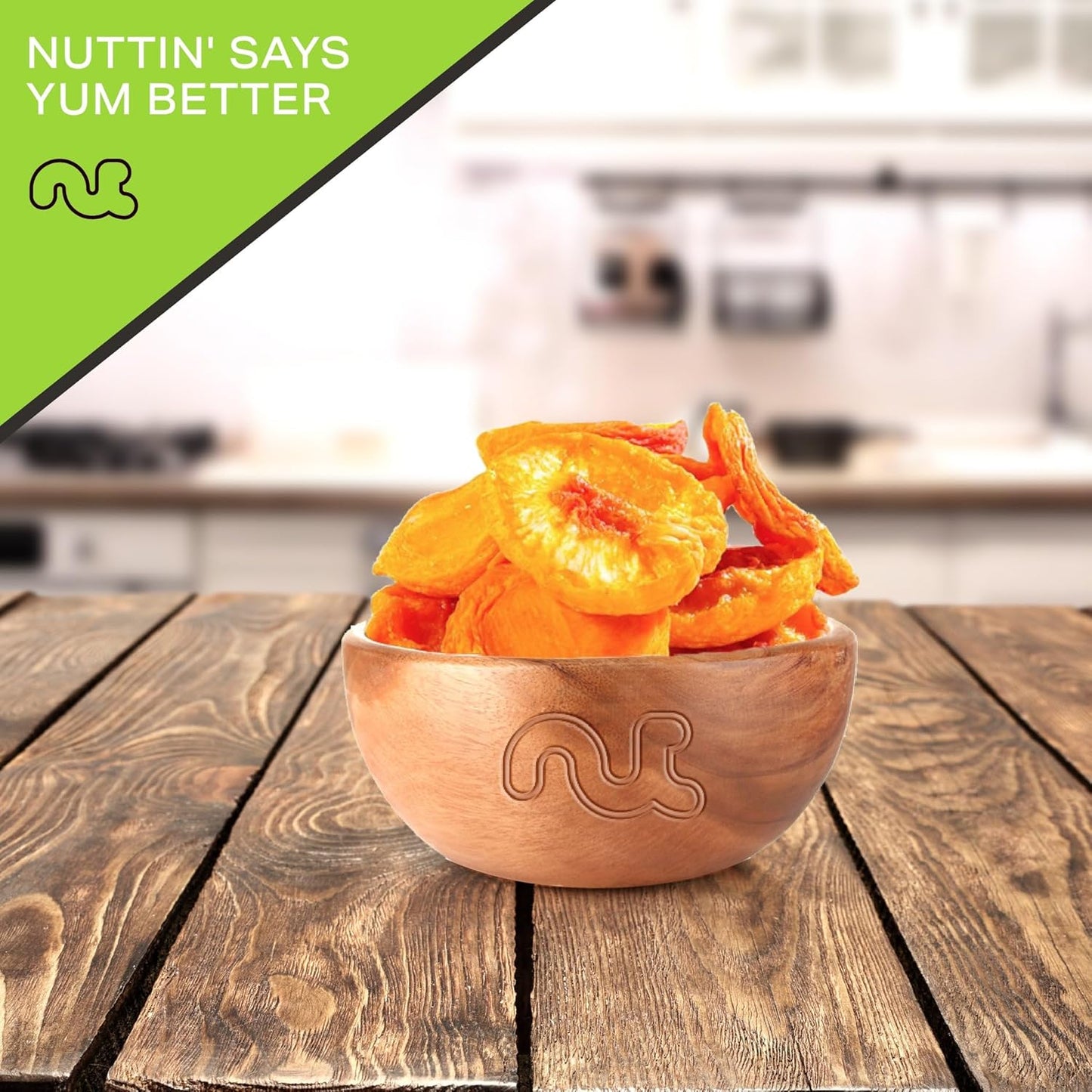 NUT CRAVINGS - Dried California Peaches, No Sugar Added, Unsweetened (8oz, 1 Pack) Sweet Healthy Snack, Vegan, Kosher, Resealable Bag