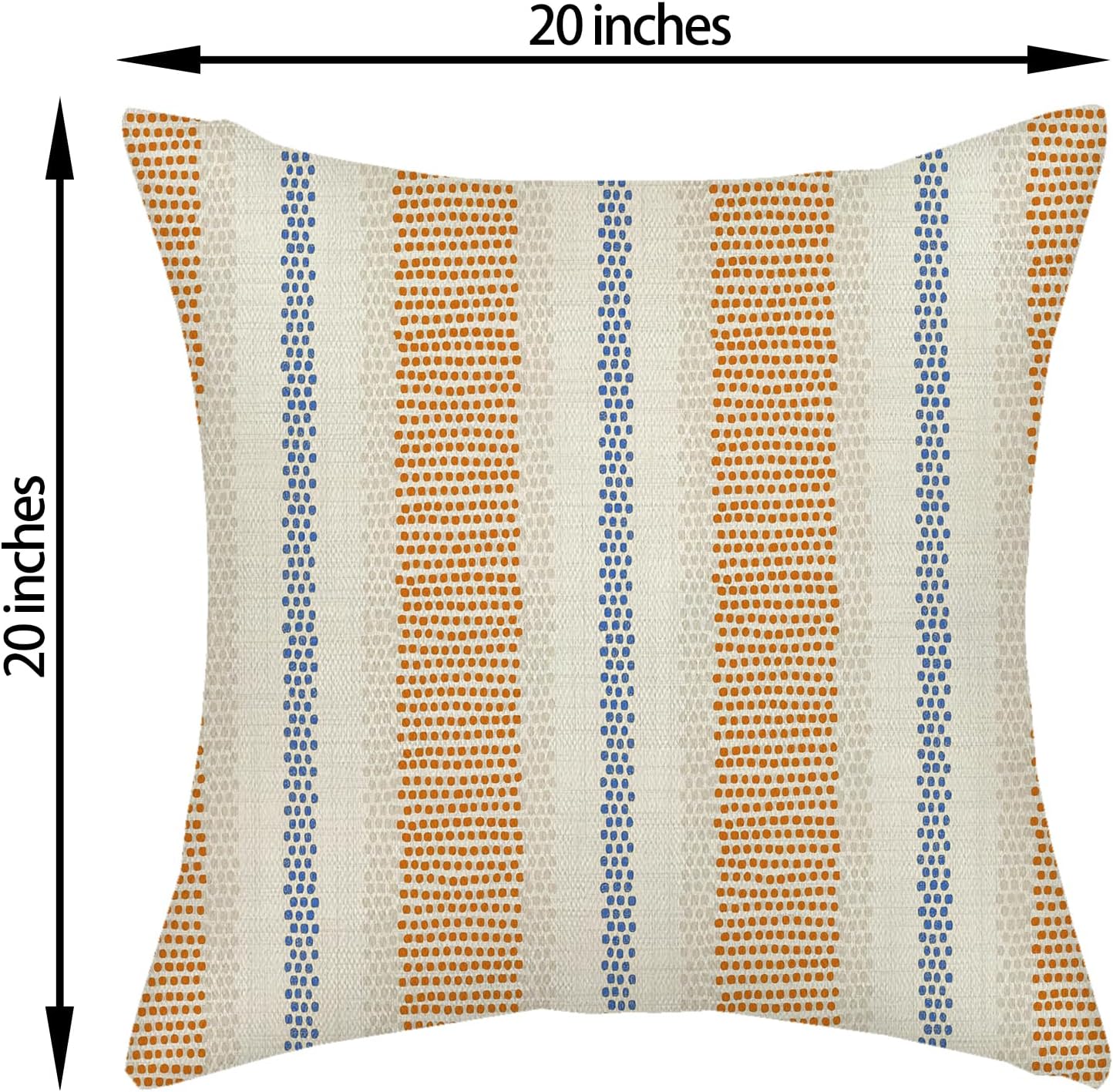 Pink Sage Green Pillow Covers 18x18 Inch 2 Pcs Boho Preppy Polka Dots Striped Decor Throw Pillows Modern Geometric Outdoor Farmhouse Decoration Pillowcase Linen Cushion Cover for Couch Sofa