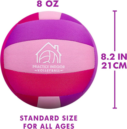 Soft Indoor Volleyballs for Practicing Inside House and Yard, Safe and Silent Volleyball for Girls Boys Kids Youth Beginners Training Birthday Christmas Easter Gifts