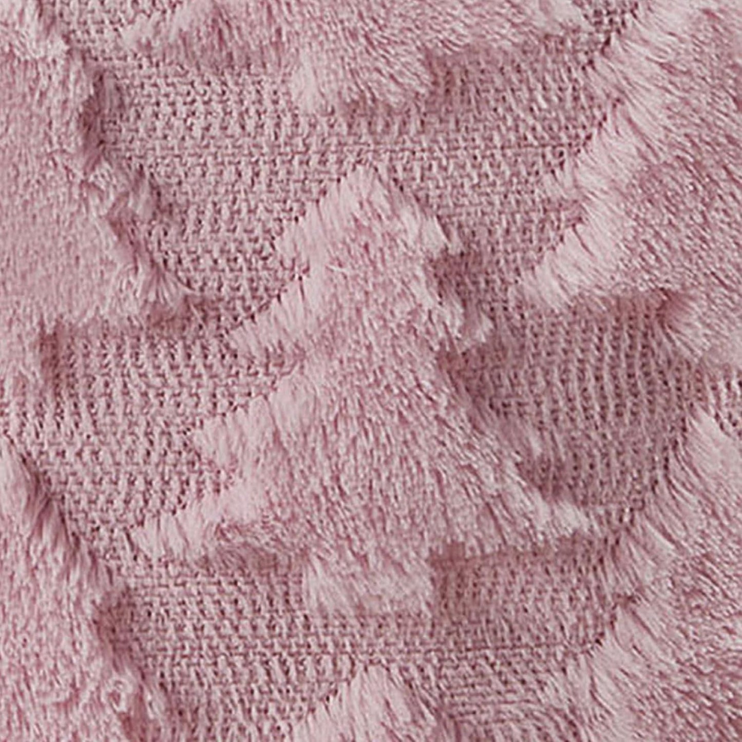 DFXSZ Christmas Pillow Covers 18x18 inch Set of 2 Pink Christmas Tree Decoration Soft Plush Faux Fur Jacquard Throw Pillows for Bedroom Sofa Holiday Festivals Winter Home Decor PTK070D18