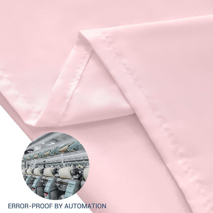 Pillowcases Standard 4 Pack, 20x26 Pillow Cases with Envelope Closure, Soft Plain Brushed Microfiber Covers Breathable Wrinkle-Resistant, Pink