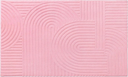 Pauwer Pink Area Rug for Girls Bedroom 3x5 Soft Fluffy Non Slip Machine Washable Rugs Arch Modern Indoor Mat Fuzzy Floor Carpet for Kids Nursery Living Room Dorm Playroom Dining Baby Home Decor