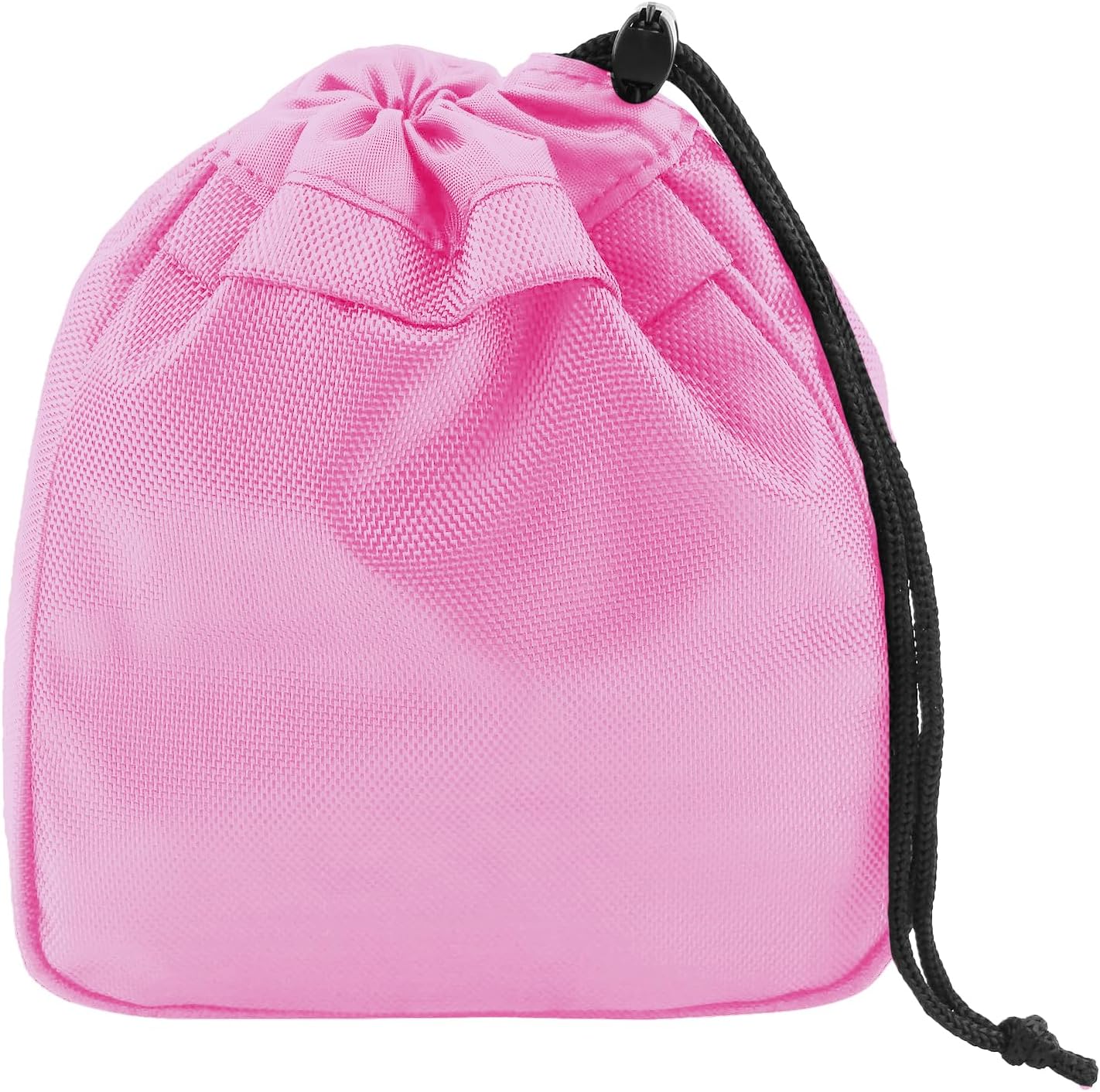Golf Valuables Pouch,Golf Tee Pouch with Drawstrings,Nylon Golf Accessory Bag for Men & Women (Pink)