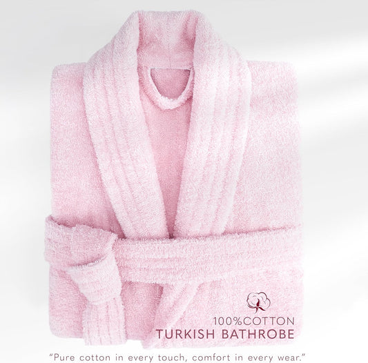 American Soft Linen Women’s 100% Cotton Terry Bathrobe – Soft, Absorbent, Quick Dry Turkish Robes for Women Quality Housecoat