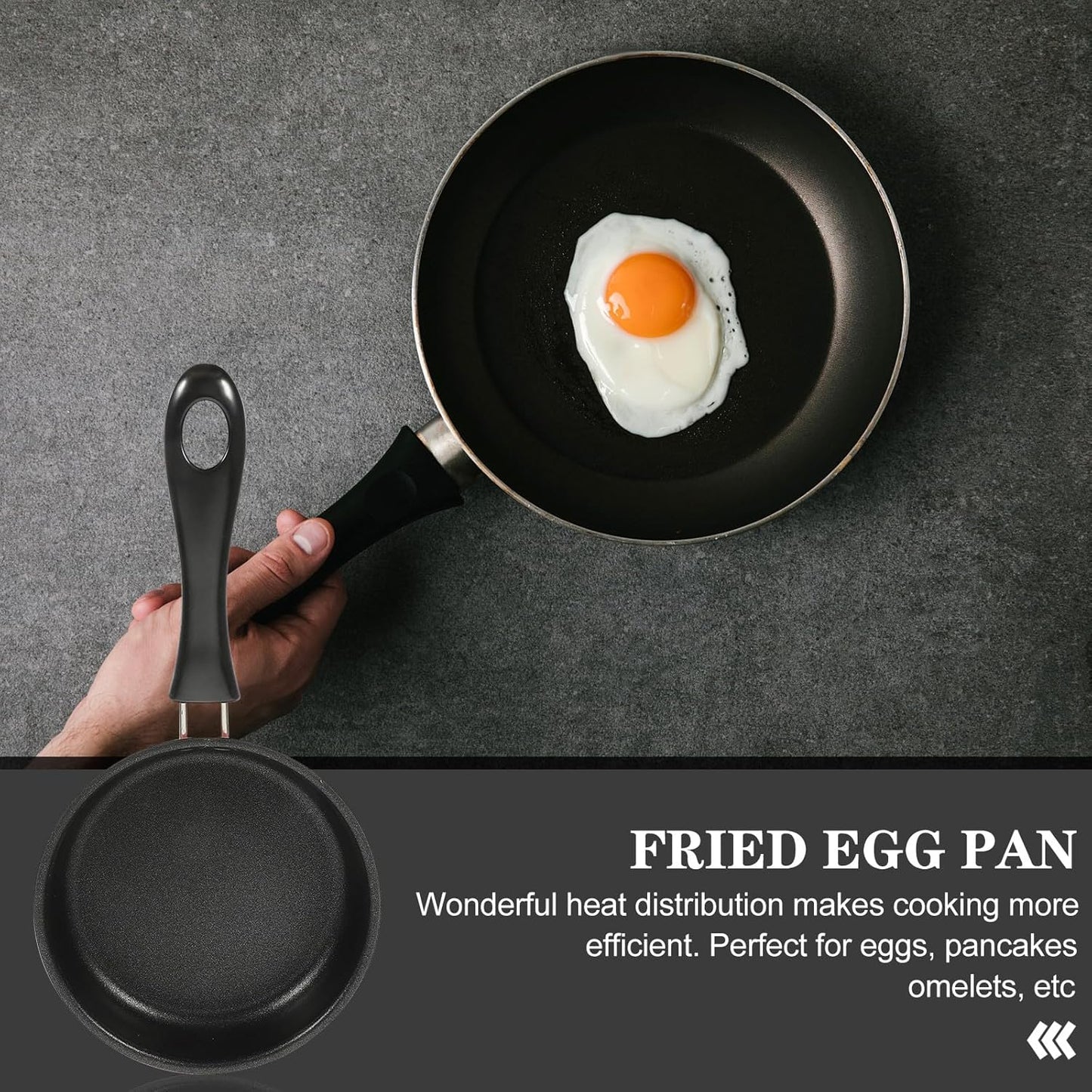 VANZACK Nonstick Mini Frying Pan Small Egg Fryer Skillet Pink Induction Compatible Lightweight Cookware for Breakfast and Home Cooking