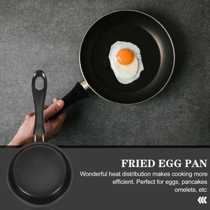 VANZACK Nonstick Mini Frying Pan Small Egg Fryer Skillet Pink Induction Compatible Lightweight Cookware for Breakfast and Home Cooking