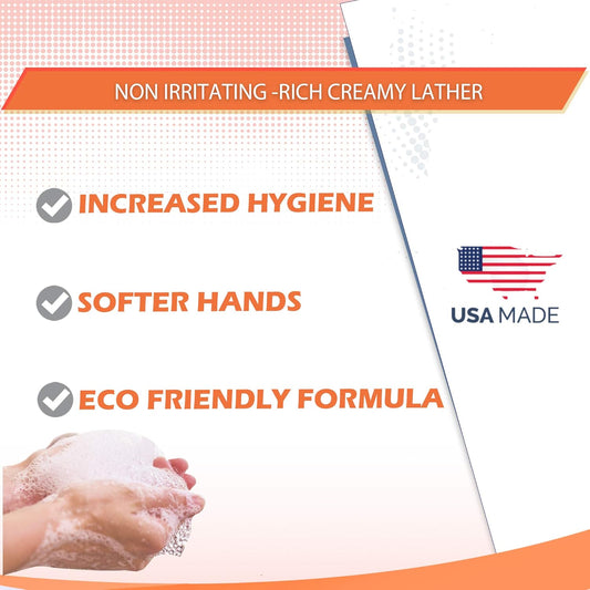 GreenFist Peach Scented Hand Soap [ Liquid Gel Refill ] Softer Hands Made in USA, 128 Ounce (1 Gallon)