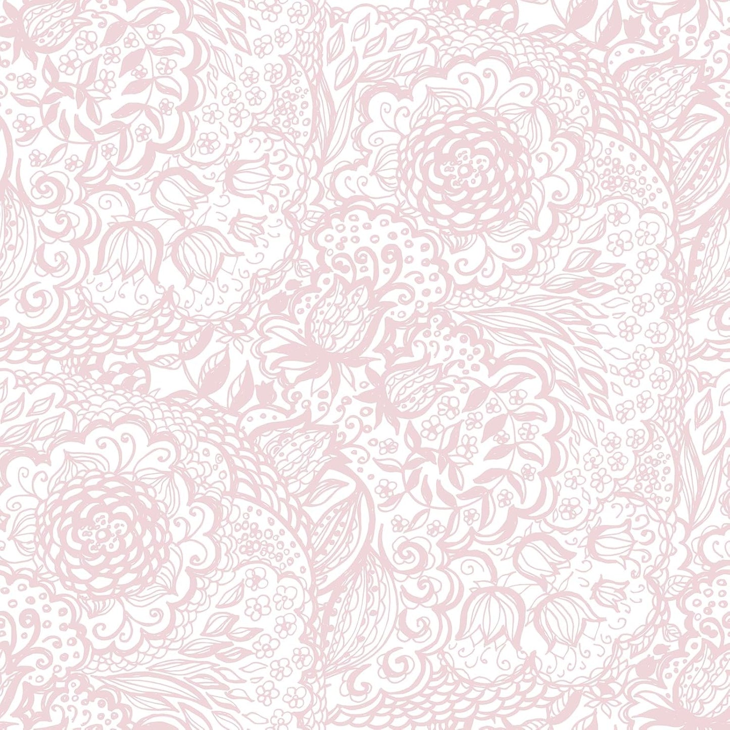 Pink Peel and Stick Wallpaper Boho Wall Paper Pink Floral Wallpaper for Bedroom Bathroom Living Room Removable Self Adhsive Floral Contact Paper for Cabinets Nursery Shelf Liner 17.5"x102"