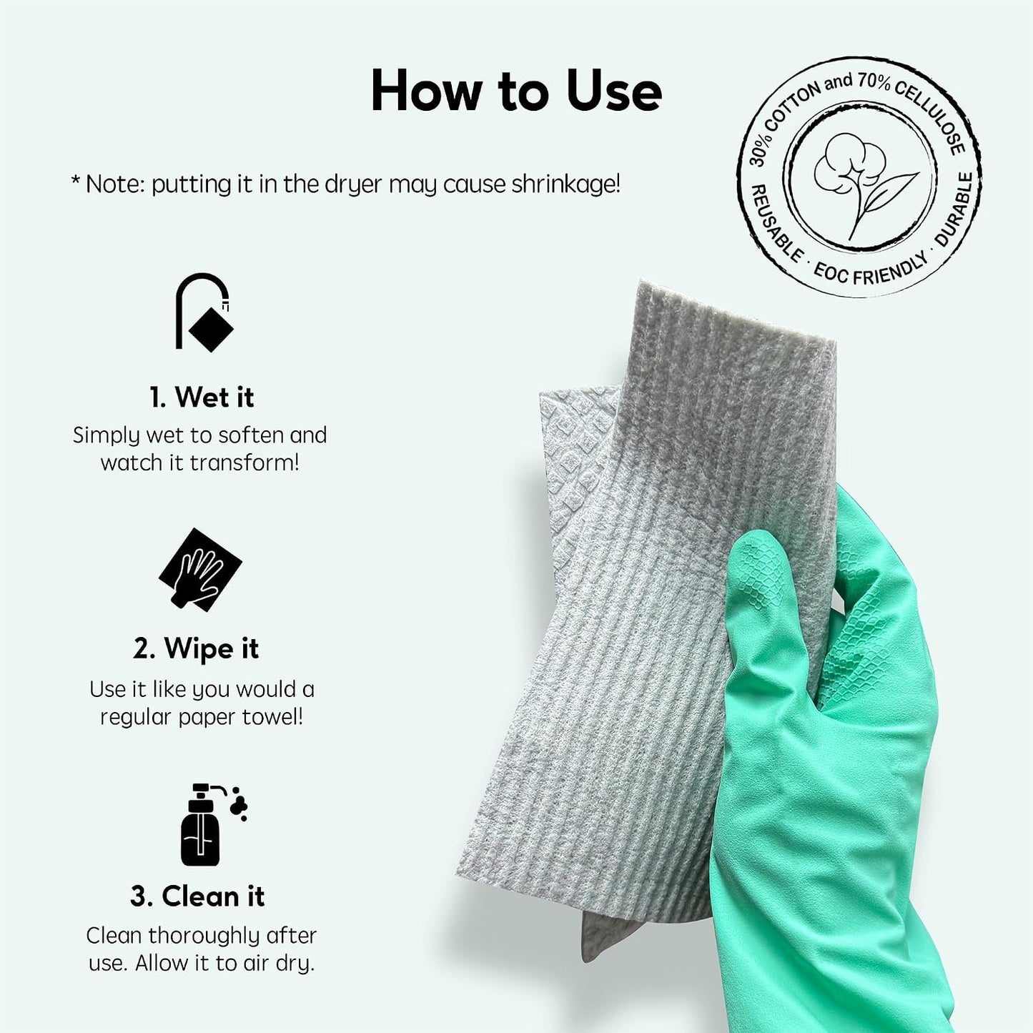 Swedish Dishcloths for Kitchen, 5 Pack Swedish Dish Cloths, Ultra Absorbent Reusable Paper Towels, Cellulose Sponge Cloths, Quick Drying, No Odor, Dishwasher Safe Pink