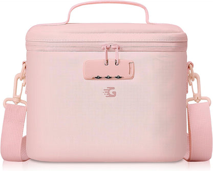 GLORIEROO Lockable Lunch Box Bag Women Girls - Insulated Waterproof Leakproof Lightweight Reusable Cooler with Combination Lock for Work - Back to School Teacher Mothers Day Christmas Birthday Gifts