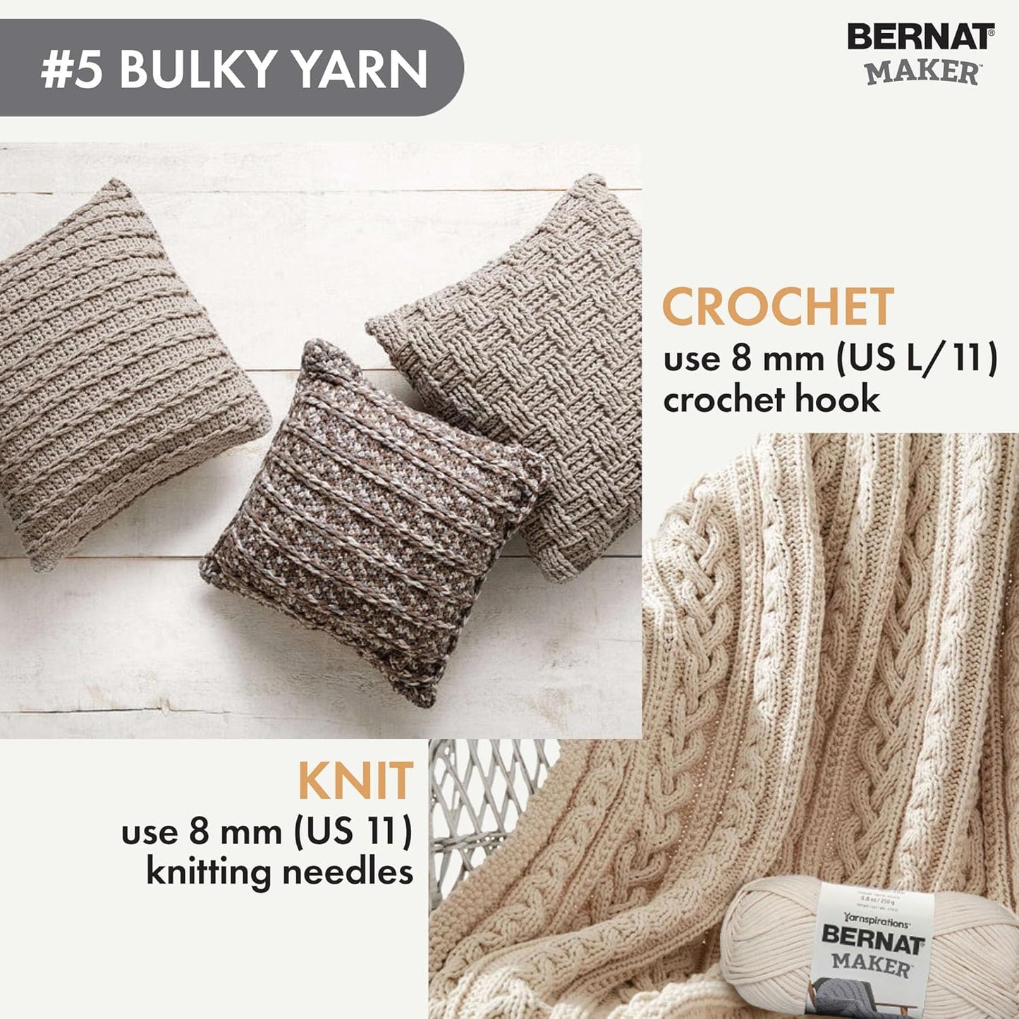 Bernat Cotton Terry Pale Peach Yarn - 3 Pack of 120 g / 4.2 oz - 47% Cotton 32% Acrylic 21% Nylon - #4 Worsted (Medium) - 209m /229Yards - for Knitting, Crochet and Amigurumi