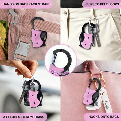 coldown 3 Pack Pink Pocket Knife Gifts for Women Men Adults, Cute Folding Knives Gadgets with 1.34in Stainless Steel Blade, Box Cutter, Gift Idea for Mom Wife Girlfriend