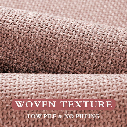 YIHOUSE Pink Bathroom Rug Set, 2 Piece, 17"x24" + 17"x47", Non-Slip, Quick Dry, Machine Washable, Modern Style, Bath Mat