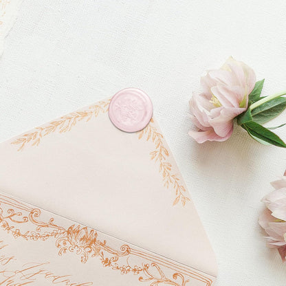 SHOWIN Glue Gun Sealing Wax Sticks for Wax Seal Stamp -Light Pink, Great for Wedding Invitations, Cards Envelopes, Snail Mails, Wine Packages, Christmas Gift Ideas, Pack of 10