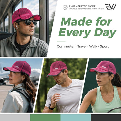 Unisex Breathable Quick Dry Mesh Baseball Cap Running hat