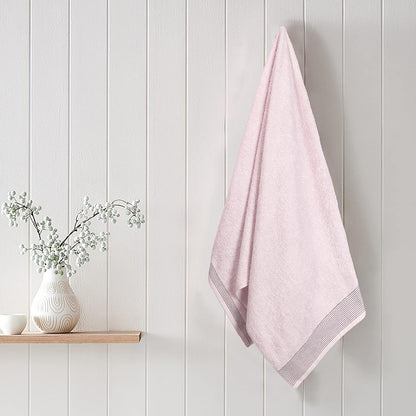 Belizzi Home Ultra Soft 2 Pack Oversized Bath Towel Set 28x55 inches, 100% Cotton Large Bath Towels, Ultra Absorbant Compact Quickdry & Lightweight Towel, Ideal for Gym Travel Camp Pool - Pink